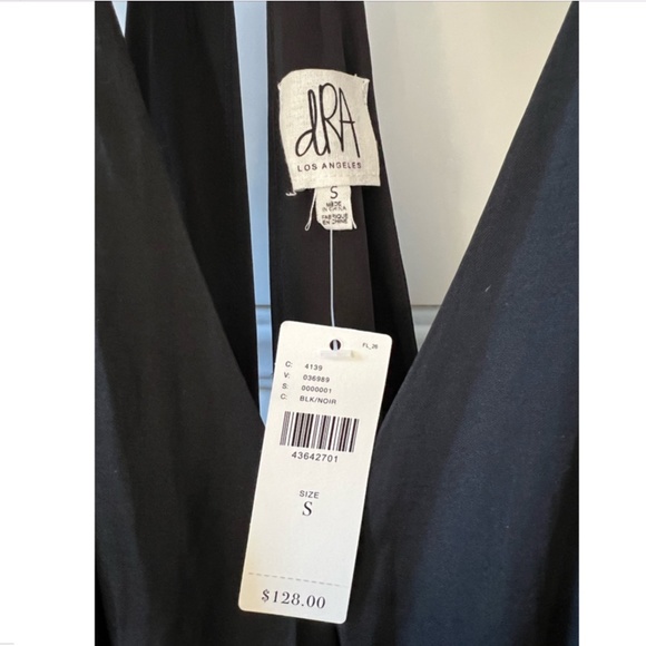 Anthropologie dra Los Angeles Womens Maxi Dress Black Sleeveless Open Back S NWT - Picture 6 of 9